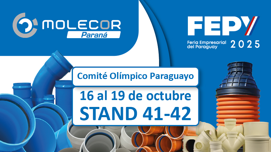Molecor Paraná asistirá a la primera edición de la Feria Empresarial del Paraguay 2025