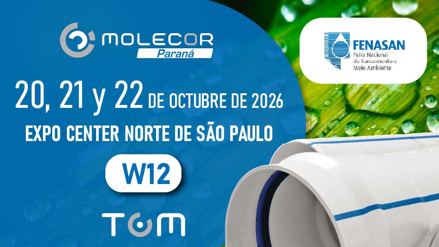 Molecor Paraná destacará la importancia del PVC-O en FENASAN