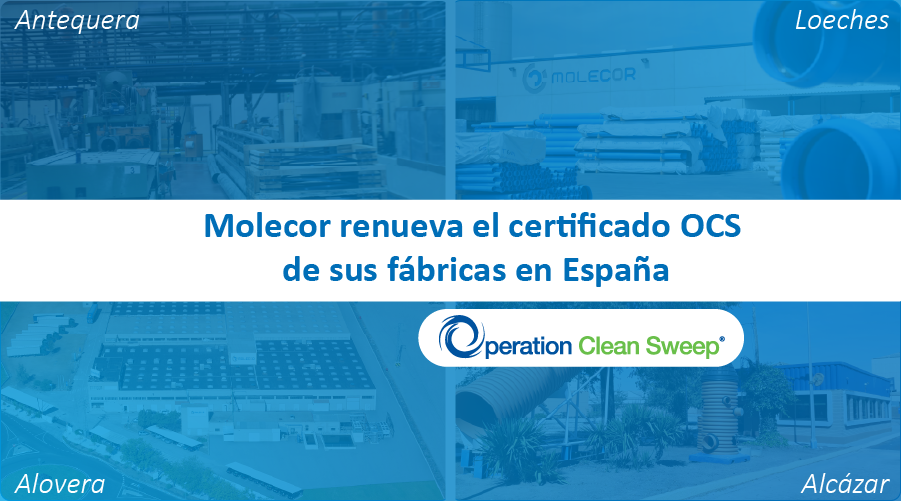 Molecor renueva la certificación OCS Europe en los centros de España