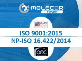 Molecor Paraná obtiene certificado ISO 9001 de LQSA y Licencia de Conformidad ONC-INTN