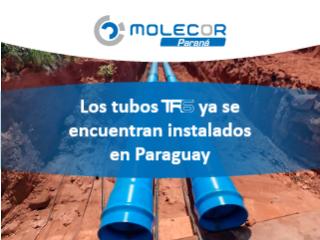 Los caños para riego en PVC-O TR6® ya se encuentran instalados en el Paraguay